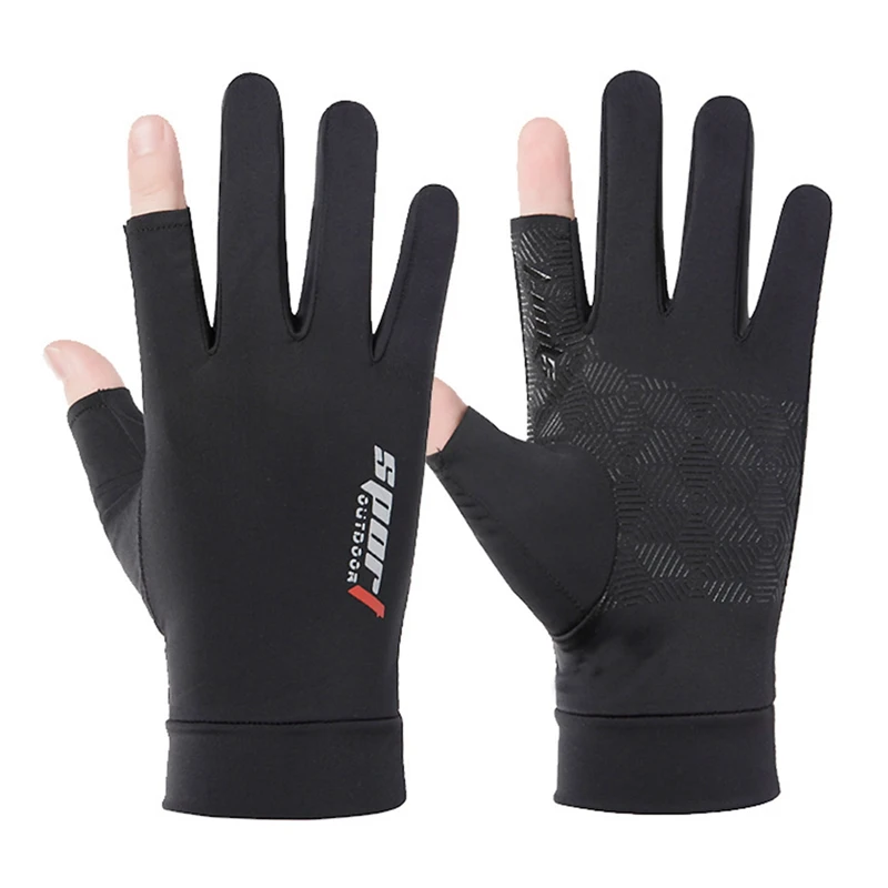 

1 pair Fishing Catching Gloves Protect Hand Professional Release Anti-slip Fish Gloves Breathable Elastic Glove