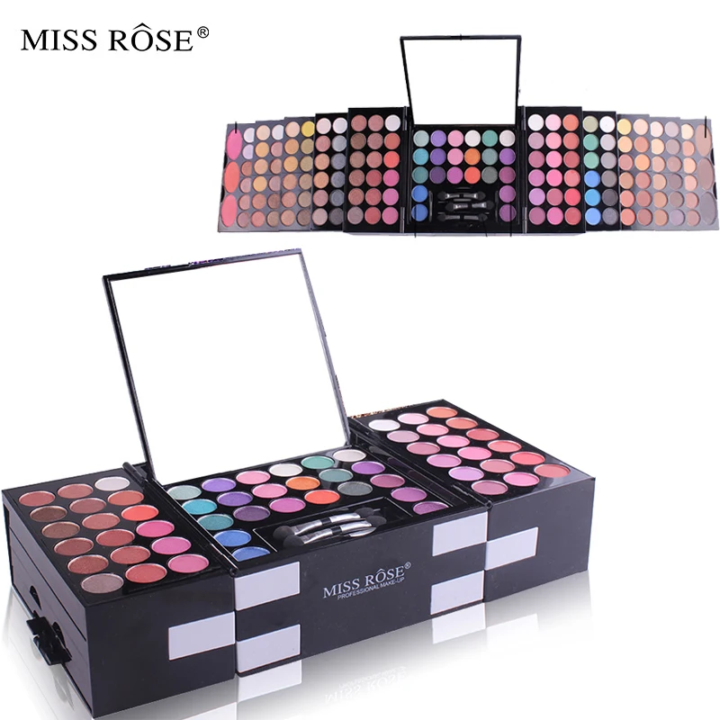 142 цветов Тени Румяна Палитра Косметическая основа для макияжа пудра лица чехол с
