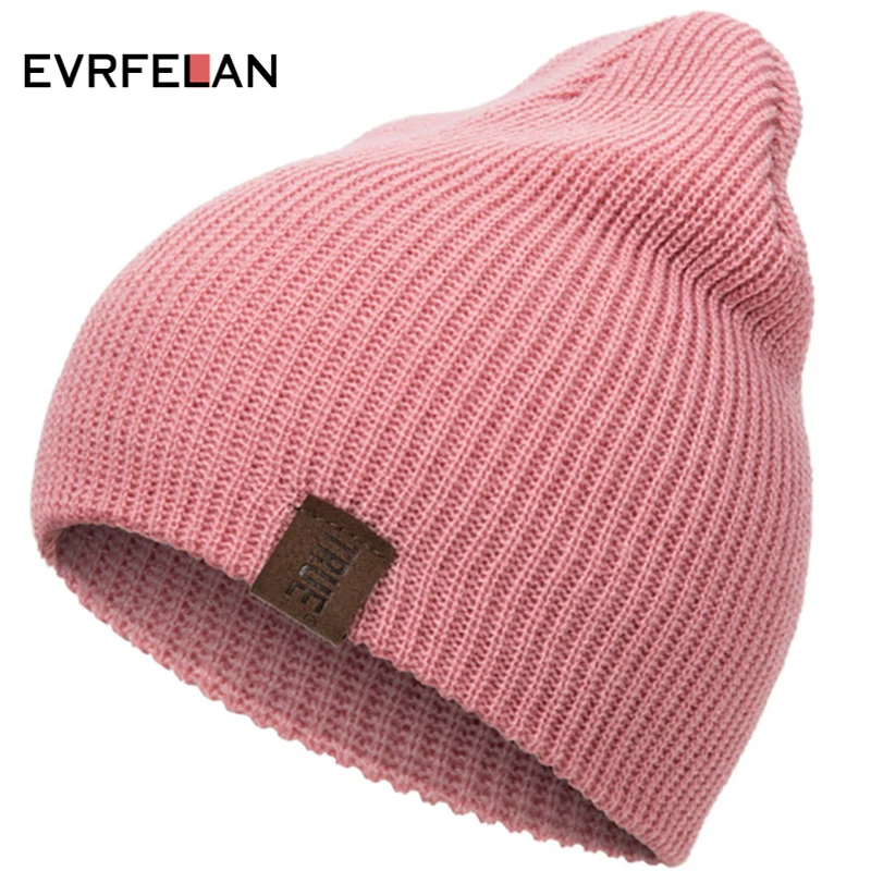 Осенне зимняя шапка Evrfelan для женщин и мужчин вязаные шапки детская в стиле хип