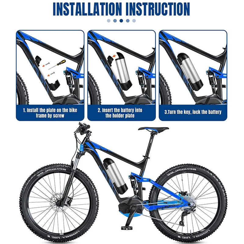 Аккумулятор для электровелосипеда 36 в 10 Ач/12 Ач перезаряжаемая электрическая