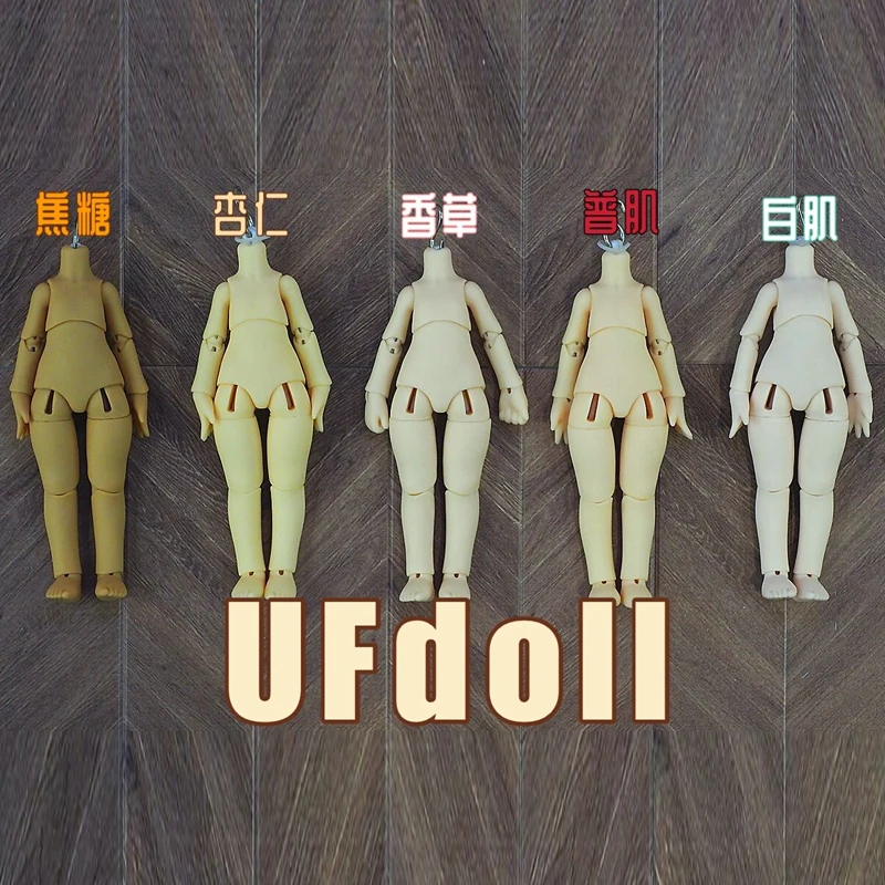 UFdoll 1/12 Plastic Body OB11 Body Can Be Connected To GSC Head BJD Body Doll Accessories