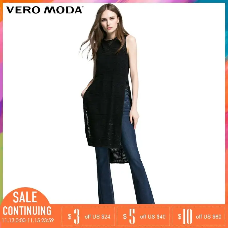 Vero Moda 2018 Новинка Женское Платье без Рукавы Пуловер Женский с Хлопока Женские