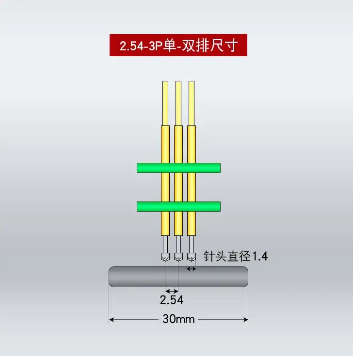 DYKB тестовое устройство для сжигания 2 54 мм тестовый стенд PCB зажим pogo pin отладка