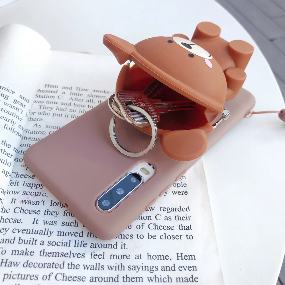 Силиконовый чехол для Xiaomi Redmi Note 7 с мультяшным рисунком отделением монет 3 Pro