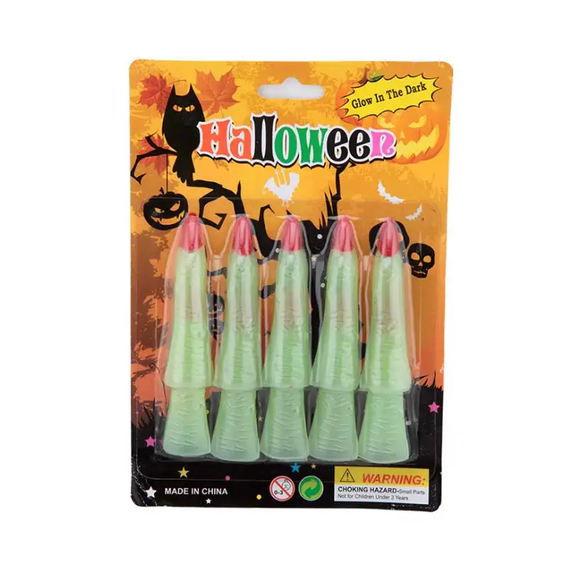 10 шт. Светящиеся Пальцы для ногтей в виде вампира | Дом и сад