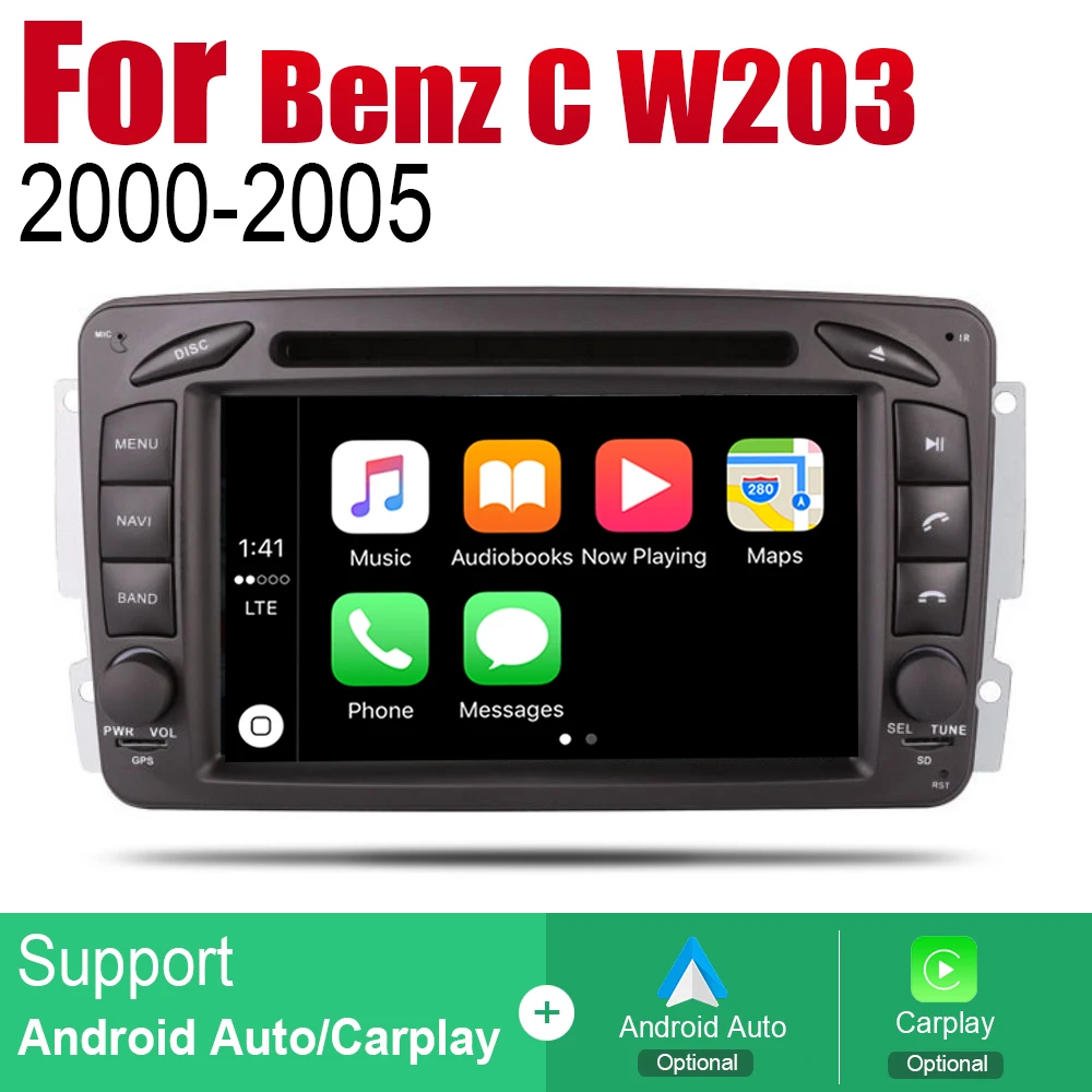 Android автомобильное радио стерео GPS навигация для Mercedes Benz C W203 2000 ~ 2005 NTG BT wifi 2din