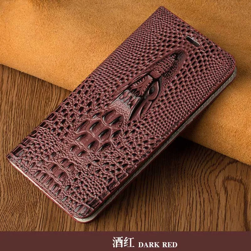 Wine red Чехол с откидной крышкой для samsung S6 S7 край S8 S9 S10 плюс A20 A30 A50 A70 Дракон головных уборов для Note 8, 9, 10, A5 A7 A8 J5 J7 чехол - Цвет: Wine red