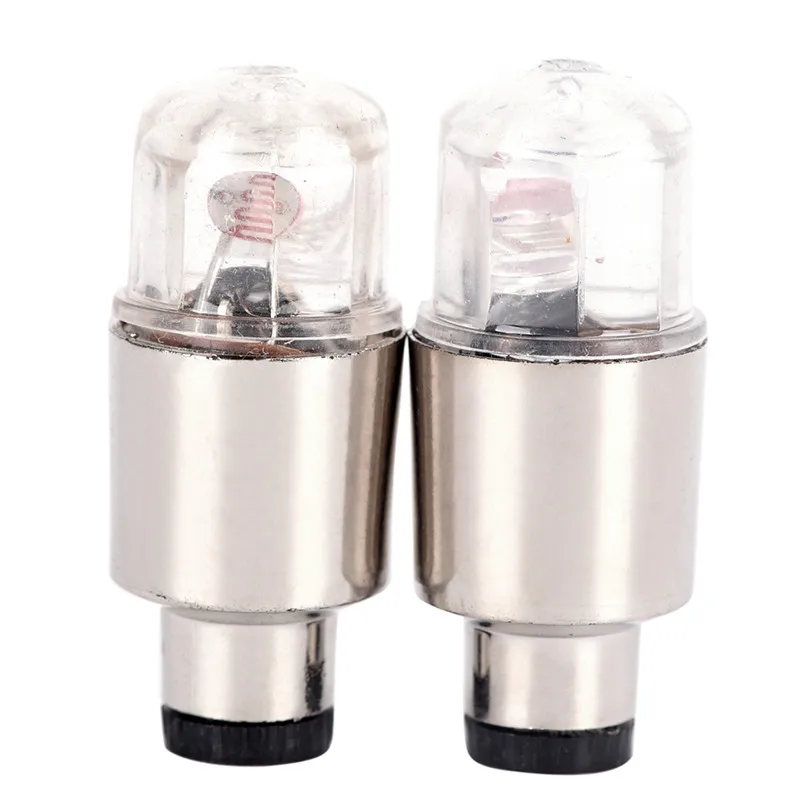 

2PCS Neon LED Lamp Flash Tyre Wheel Valve Cap Light For Car Bicycle Motorcycle