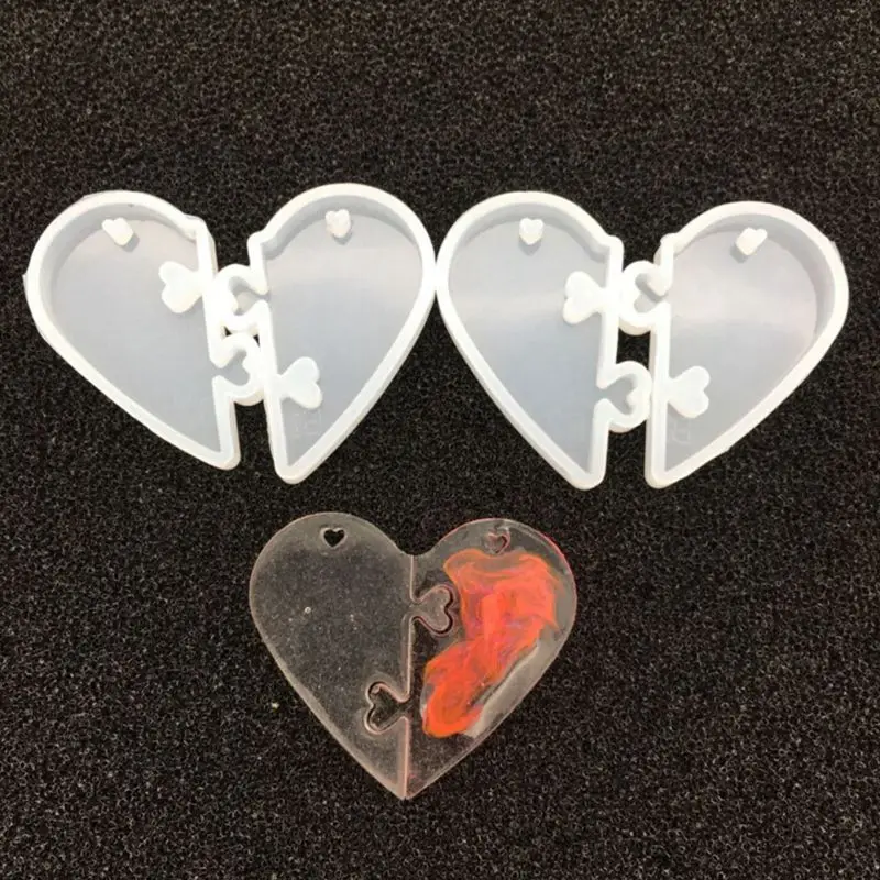 

1PC Love locks for lovers Pendant liquid silicone mold DIY jewelry mold for epoxy resin uv resin mold
