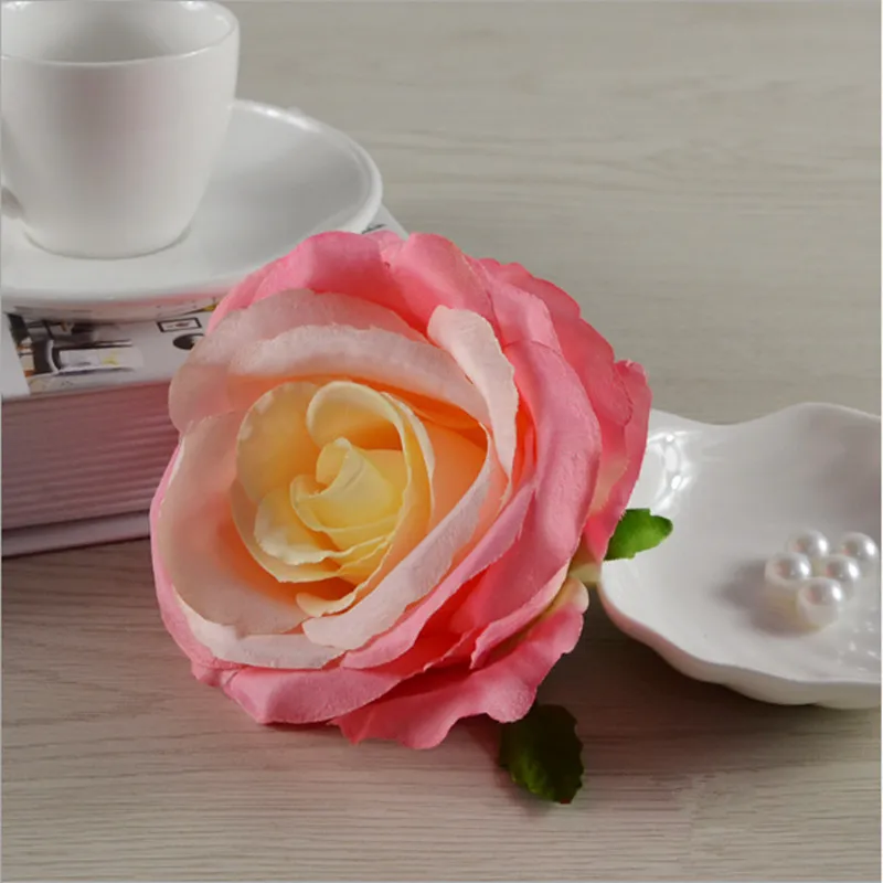 20 штук 10 см искусственные розы Шелковые головки цветов Набор сделай сам для