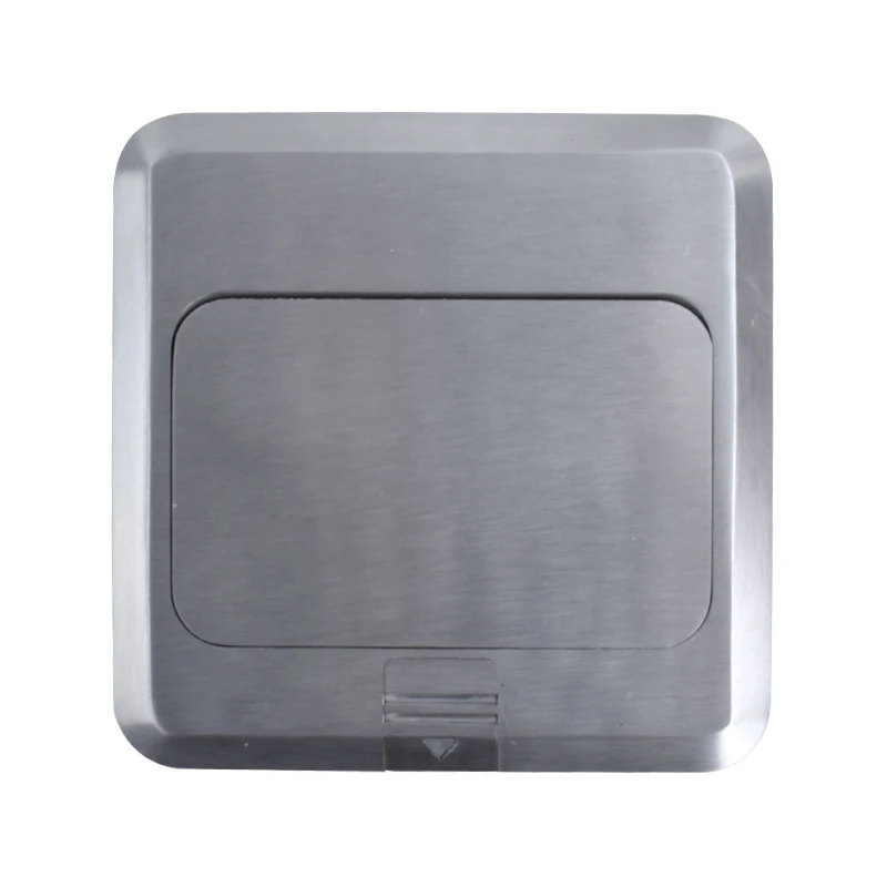 Coswall все алюминиевые Серебристые панели мягкие всплывающие напольные розетки 16A