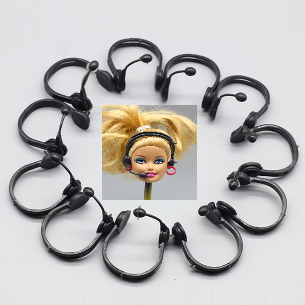 Новое поступление оптом 10 шт./лот гарнитура микрофон Аксессуары для 1/6 Барби