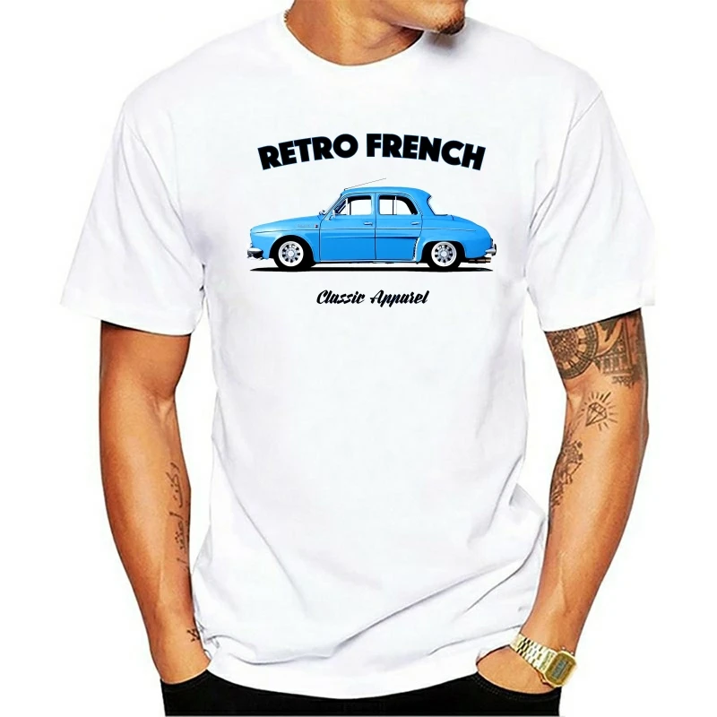 RENAULT DAUPHINE GORDINI футболка. Ретро французский. Классический автомобиль.