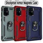 Противоударный бронированный чехол для телефона Samsung S21 S22 S20 FE S10 S9 S8 Note 20 10 Plus Ultra 9 8 A22 A32 A51 A52 A21S, Магнитный чехол