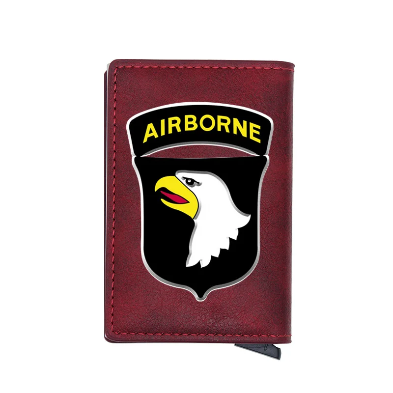 

Cool 101st Airborne Division (Air Assault) Card Holder Wallets RFID Black Men Women Money Bag Male Short Purse