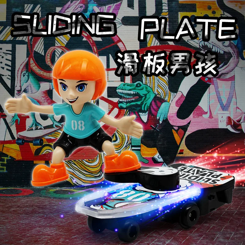 

Электрическая игрушка, трюковый скутер светильник кой и музыкой, модный скутер для мальчиков, симпатичные игрушки, бесплатная доставка, заб...