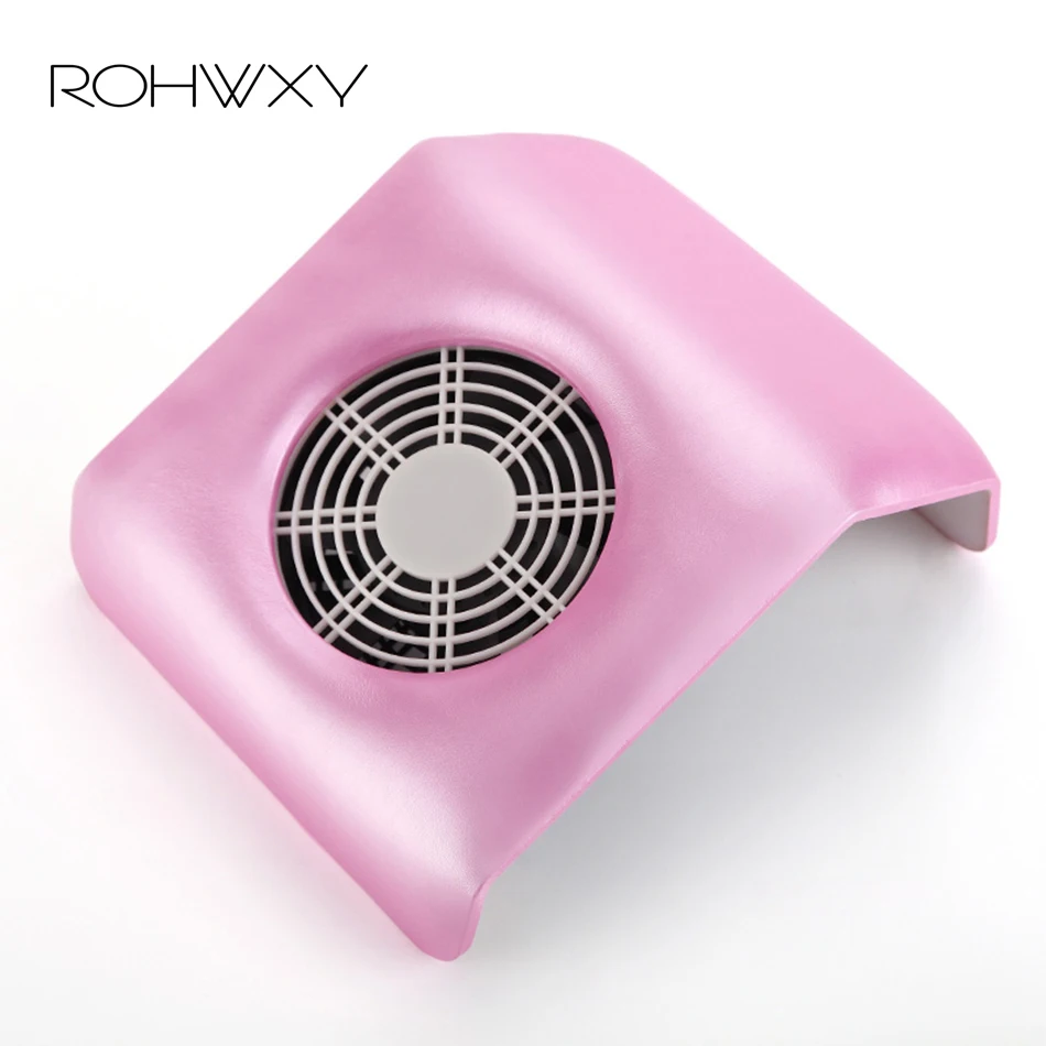 Розовый пылеуловитель для ногтей ROHWXY пылесборник вентилятор пылесос Маникюрный