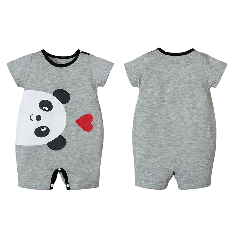 

Baby Rompers Cotton NewBorn Boys Girls Short Sleeve Cute Cartoon Printed Rompers for Toddler Kids 3-18M Clothes2021