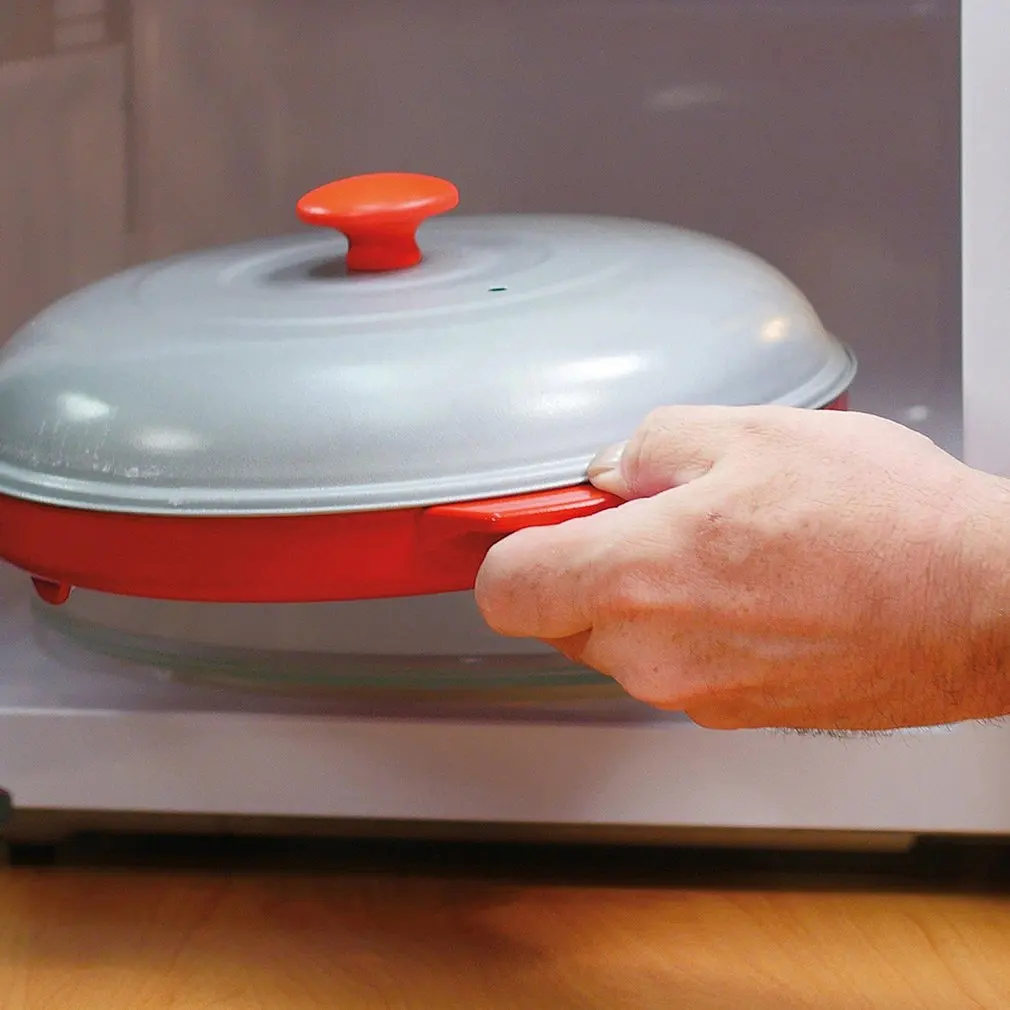 Microwave Oven Non-Stick Baking Tray Pizza Cheese Egg Bacon Defrosting |
