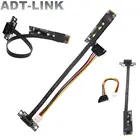 Новое поступление, PCIe 3,0 м. 2 м ключ NVME к PCI-e x1 Райзер, кабель для майнинга PCI Express x1 к M.2 Key-M GPU BTC, Удлинительный кабель для биткоина