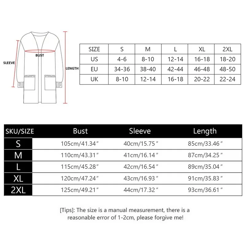 

Long Cardigan Women's Casual Sweater Fall Bat Sleeve Knitted Soft Sweater Solid Color Ladies Loose Sweater Jacket with Pocket
