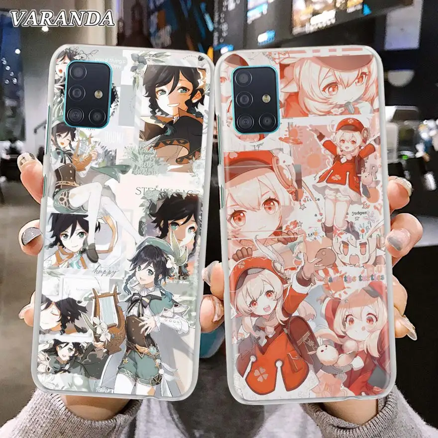 Genshin Impact Silicone Phone Case For Samsung Galaxy A51 A71 A50 A21s A10 A30 A40 A70 A31 A41 A12 A02s Soft Back Cover Coque