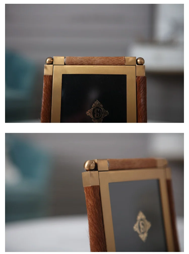 Современная рама из конского волоса фоторамка нержавеющей стали американский