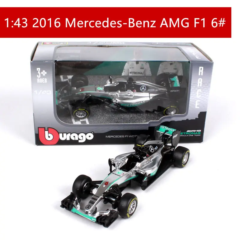 Mercedes AMG-6 Бураго 1:43 красный BULL-RB12 сплав F1 модель автомобиля литье под давлением модель автомобиля моделирование автомобиля украшение коллекция подарочная игрушка - Цвет: Mercedes AMG-6