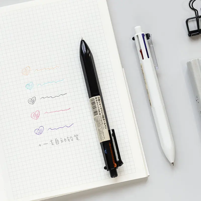 Креативная однотактная многоцветная ручка с Atom многофункциональная шариковая