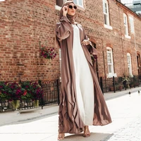 new saudi arabian islamic clothing cardigan tunic fashion ankle ramadan indian robe pure color malaysia dubai elegant long dress
