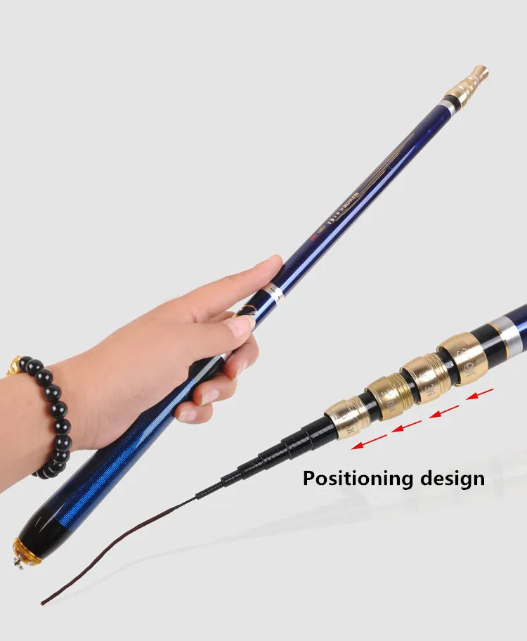 Carbon Fiber Fishing Pole Ultra-light Carp Rod Telescopic Positioning Fish 3.6M 4.5M 5.4M 6.3M 3 position Tackle | Спорт и