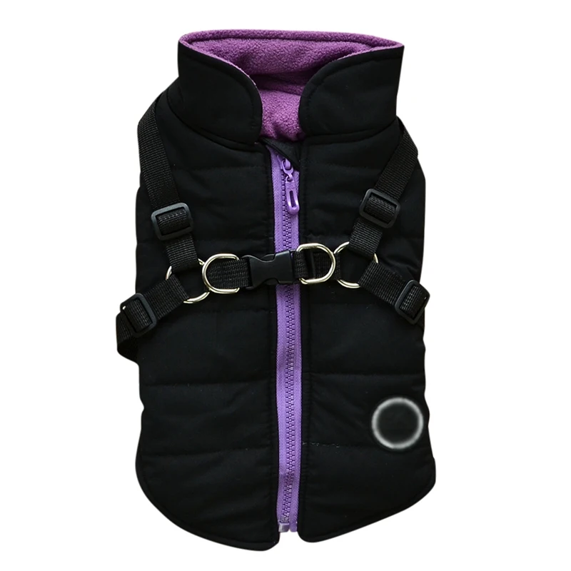 

Waterproof Pet Dog Puppy Vest With Harness Jacket Chihuahua Clothing Warm Winter Dog Clothes Coat For Small Medium Large Dogs
