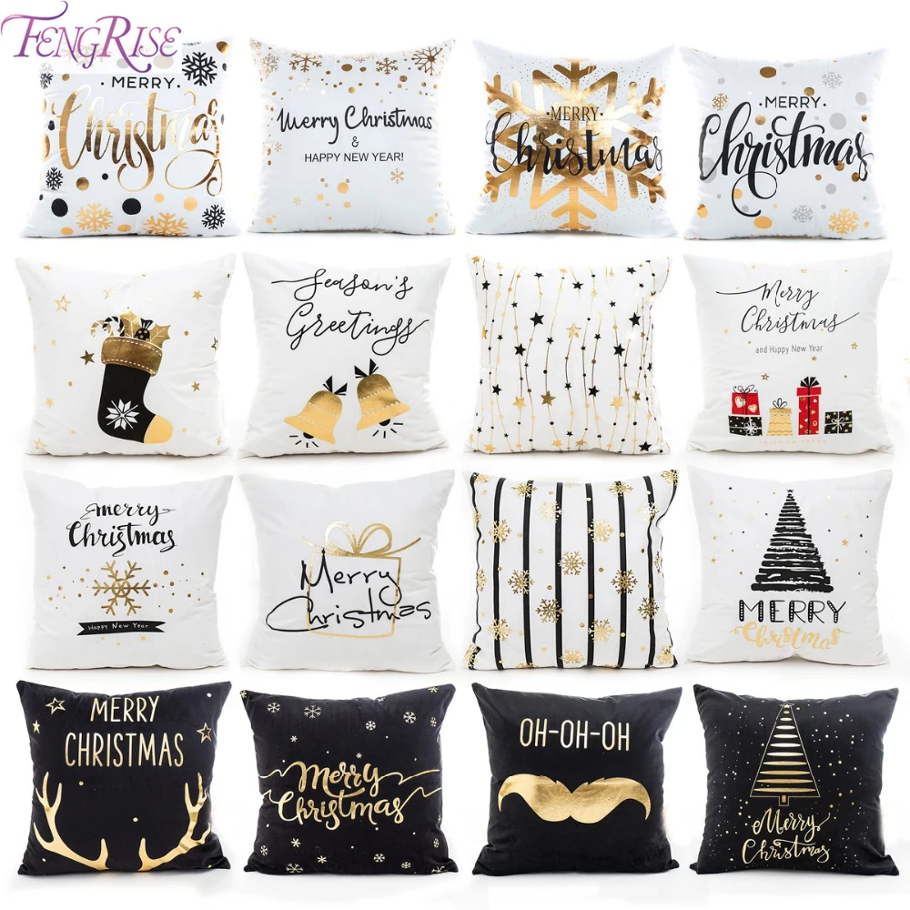 FENGRISE Merry Christmas чехол для подушки рождественские украшения Navidad рождественские украшения для дома счастливый год Рождество