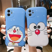 blue cute cartoon cat phone case for iphone 11 11promax x xs xr xsmax 7 8 8plus se2020 protective case with stand