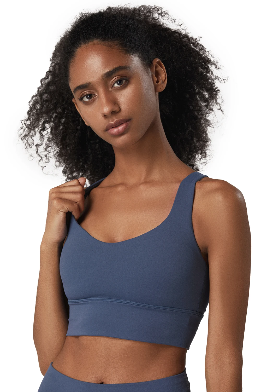 Женский бесшовный спортивный бюстгальтер с прокладками открытой спиной для йоги