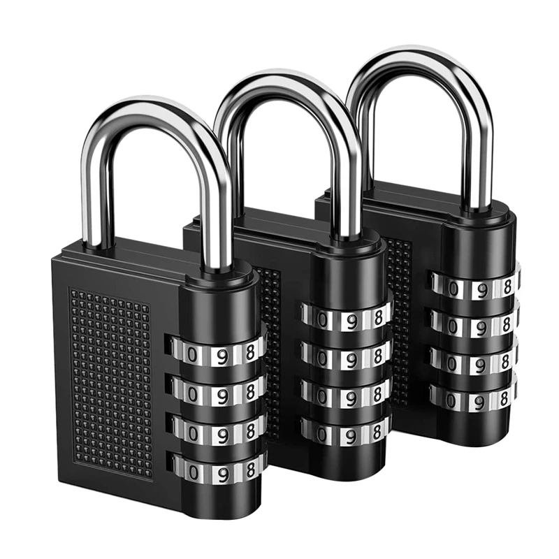 3x комбинация замков из цинкового сплава кодовый замок для багажа молния