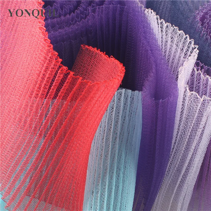 Multiple Color12CM/16 CM Crinoline Horsehair 100% Nylon Net Fabric Hair Accessories Fascinators Craft15 Yards/Lot |