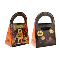 portable halloween candy packaging cox biscuits haloween nougat candy box tote bag happy halloween party decor for kids 2021