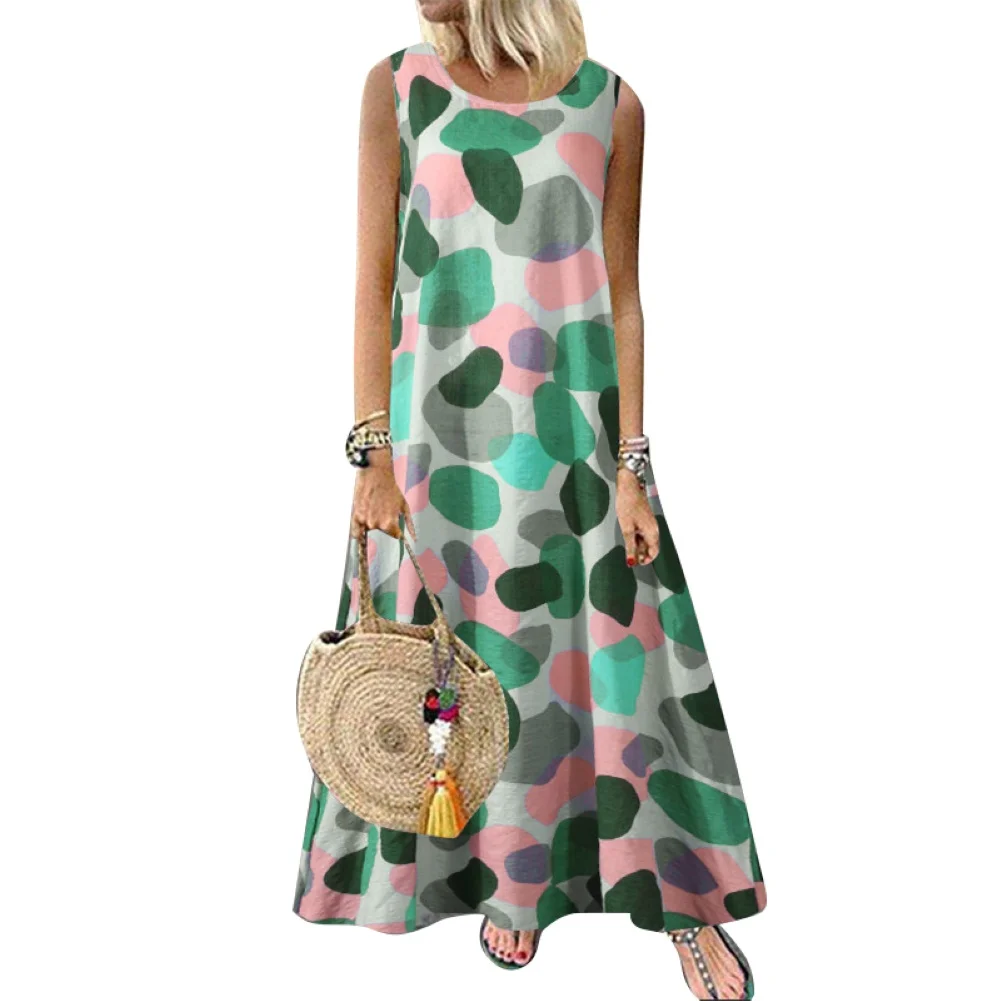 Летнее богемное пляжное платье размера плюс m 5xl женское повседневное летнее