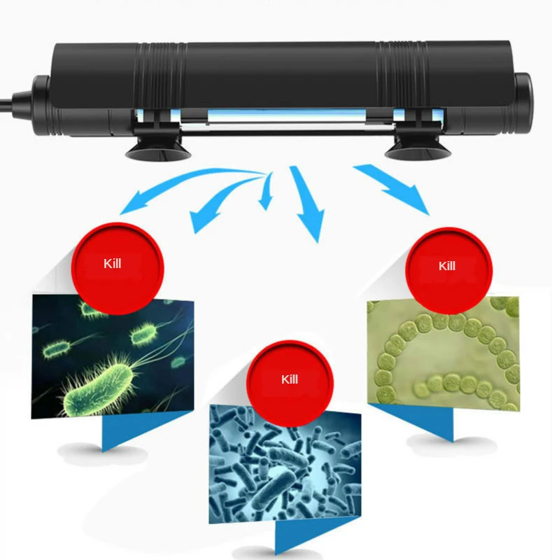 Лампа Sun для стерилизации аквариума УФ-лампа дезинфекции дайвинга встроенная