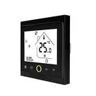 Умный термостат, регулятор температуры для воды, электрического теплого пола, газового котла, черный BHT-002GC