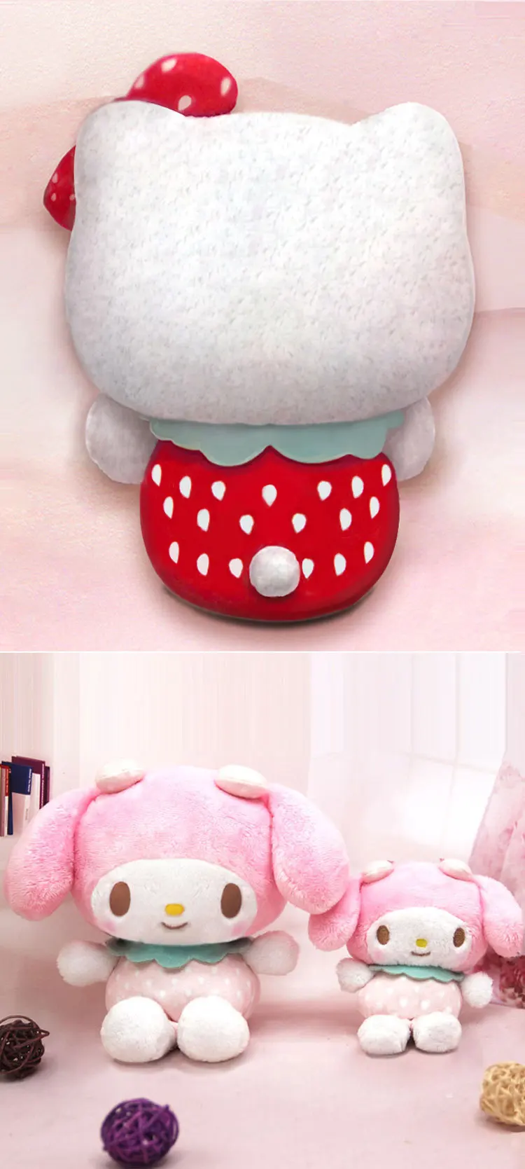 Японская веб-звезда ins sanrio Клубника HelloKitty Cinnamoroll плюшевые игрушки Мелодия плюшевый кулон пудинг PC Собака висячая пряжка