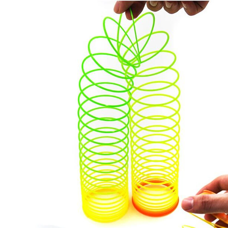 3pcs New Magic Funny Gifts Bounce Toys Board Games for Children Anti-stress Ring Spring Rainbow Game Kids | Игрушки и хобби