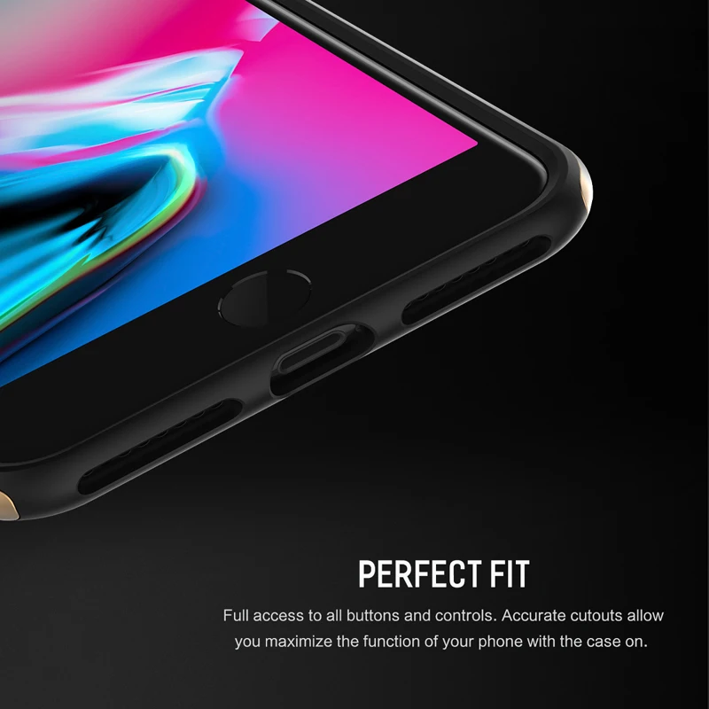 Чехол ROCK для телефона iPhone 8 защитный чехол задняя крышка серии Royce Plus с