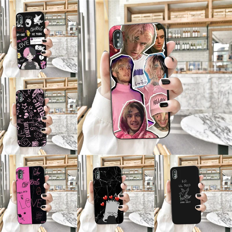 Lil Peep hellboy Life is Beautiful Cry Baby Мягкий силиконовый чехол для телефона iPhone X SE 5S 6s 7 8 Plus XR XS