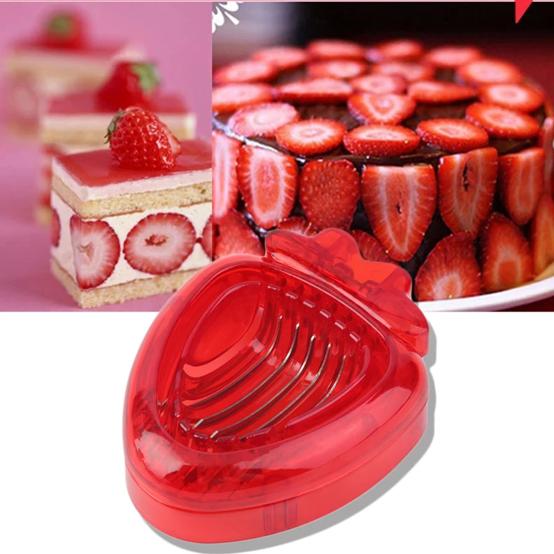 Клубника слайсер клубника корер стволовых удаления фруктов резак разделитель