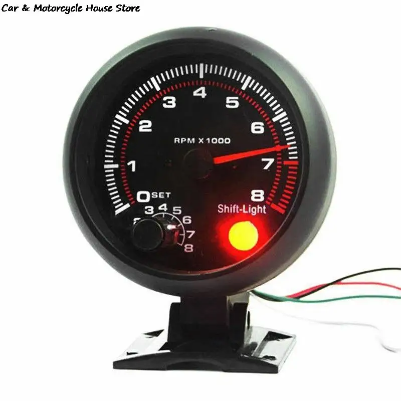 Hot Sale Waterproof 12v Car Led Shift Light 0-8000 Rpm New Tachometers Tacho Gauge Meter | Автомобили и мотоциклы