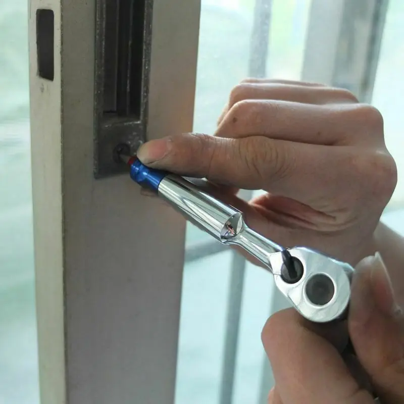 

1x Mini Ratchet Wrench 1/4 Inch Screwdriver Quick Socket Spanner Repairing Tool