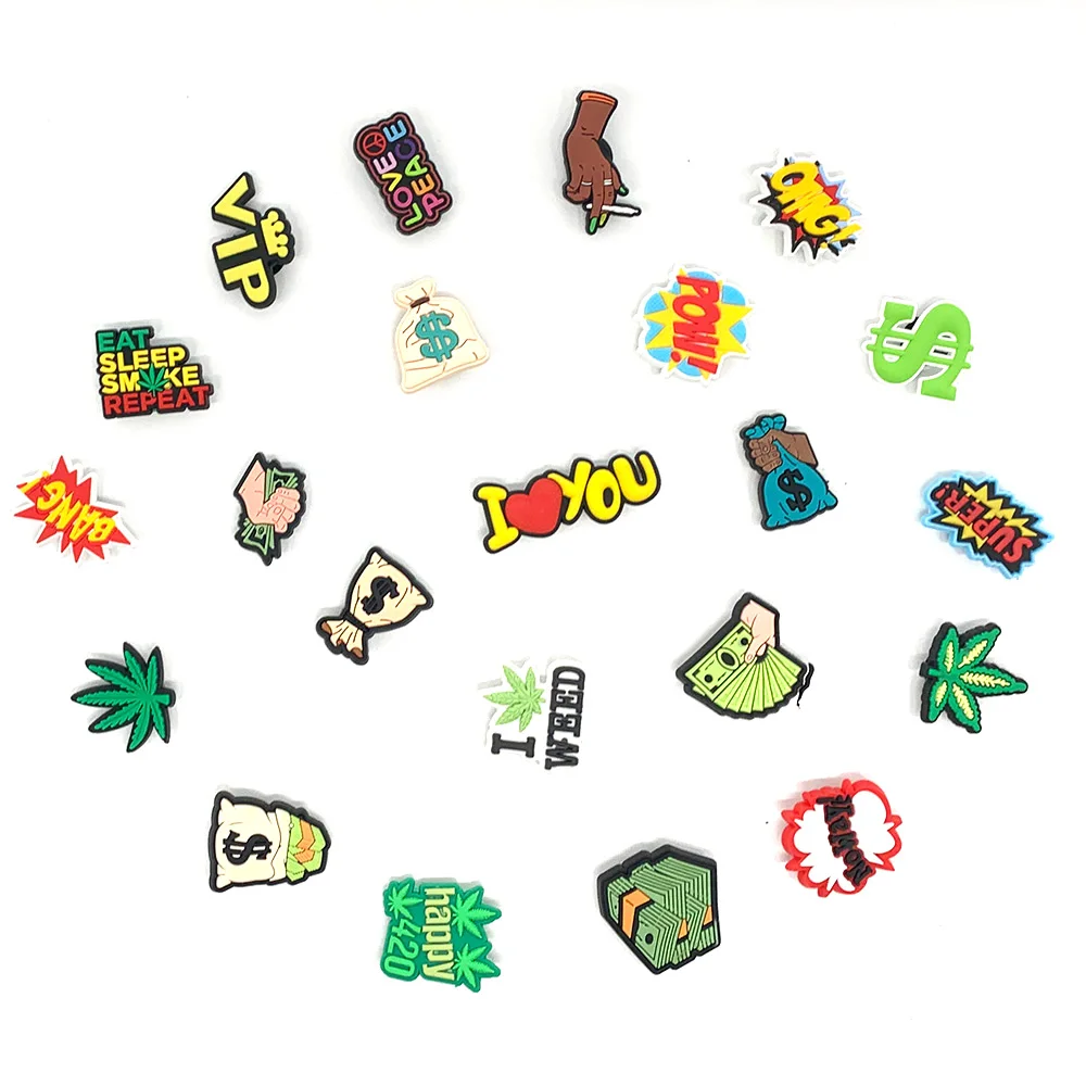 1 шт. забавные украшения для обуви в виде зеленых листьев | Обувь