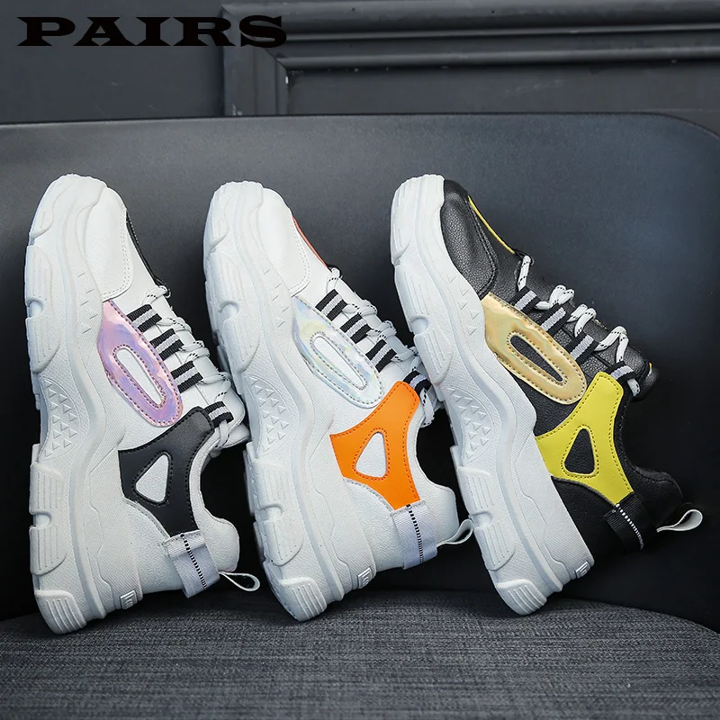 2019 Осенняя Повседневная обувь женская из вулканизированной резины на шнуровке с